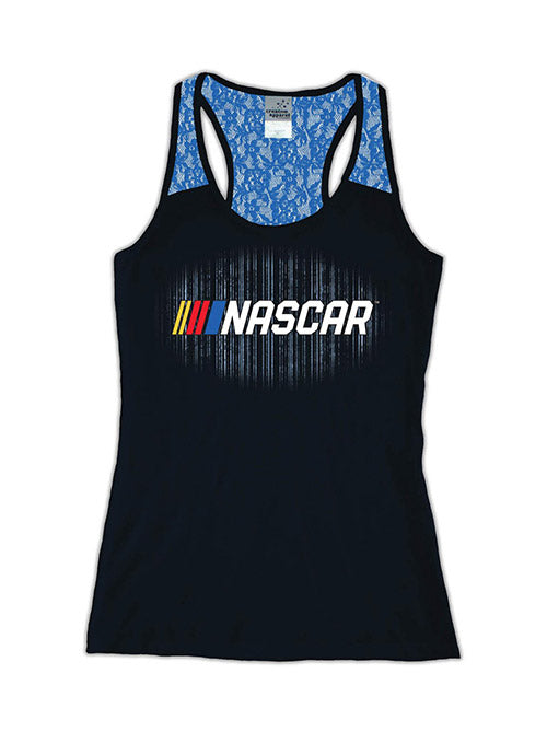 Ladies NASCAR Racerback Blue Lace Tank