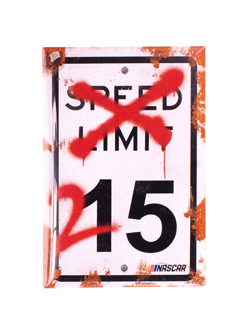 NASCAR Speed Limit Button Magnet