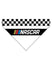 NASCAR Checkered Bandana in Black and White - Back View