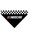 NASCAR Checkered Bandana in Black and White - Front View
