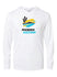 Phoenix Logo Long Sleeve Hooded T-Shirt in White - Front View