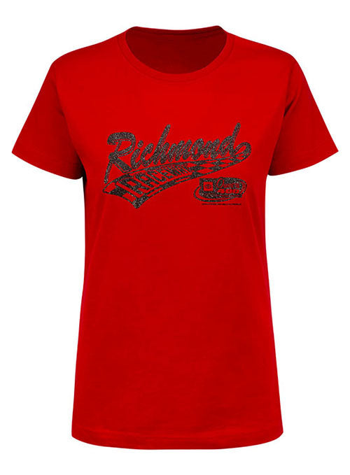 2022 Ladies Richmond Toyota Owners 400 T-Shirt in Red- Front View