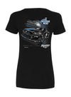 2022 Ladies Talladega Ghost Car T-Shirt in Black- Back View
