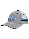 Geico 500 Striped Hat in Grey - Left Side View