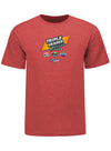 Talladega 2022 Triple Header T-shirt in Red- Front View
