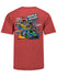 Talladega 2022 Triple Header T-shirt in Red- Back View