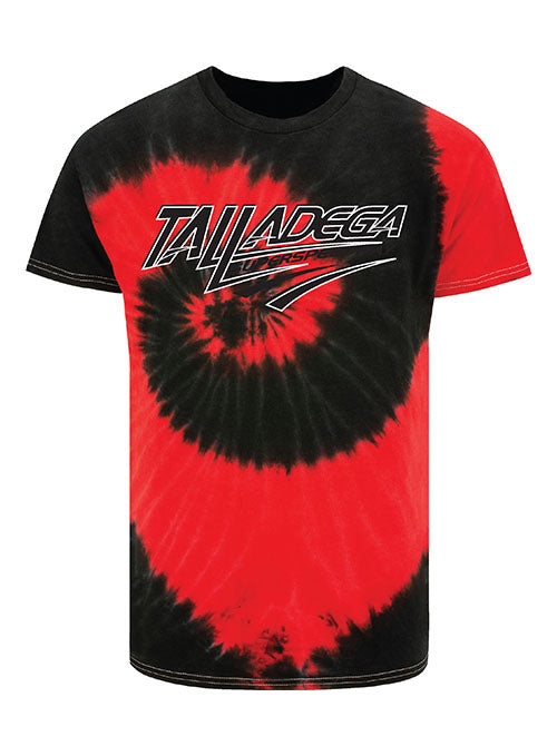Talladega Tie-Dye T-shirt in Black- Front View