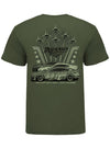Talladega Americana T-Shirt in Green- Back View