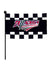 Talladega Superspeedway Checkered Stick Flag