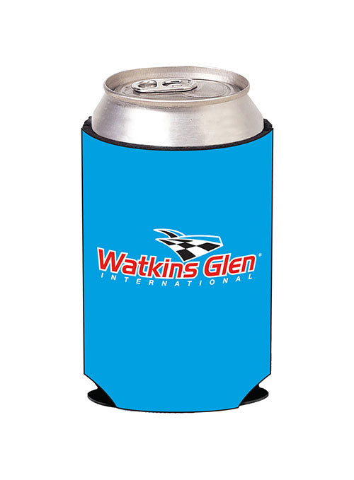 Watkins Glen 12 oz Can Cooler in Blue - Side View