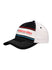 Watkins Glen Striped Hat in Black and White - Left Side View