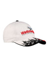 Watkins Glen Americana Flames Hat in White - Right Side View