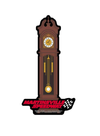 Martinsville Speedway Grandfather Clock Trophy Magnet